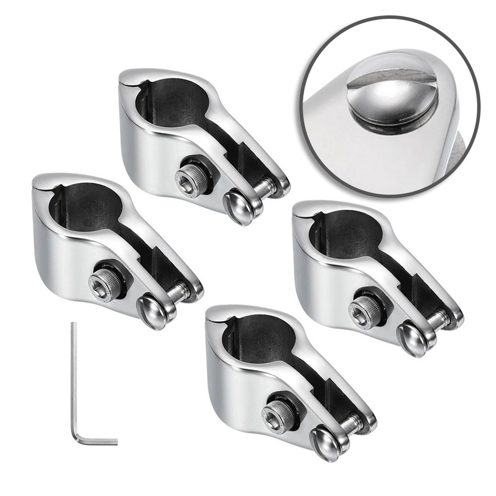 Boat Accessory Stainless Steel Slide Clamp for Round Tube 20mm to 50mm Diameter