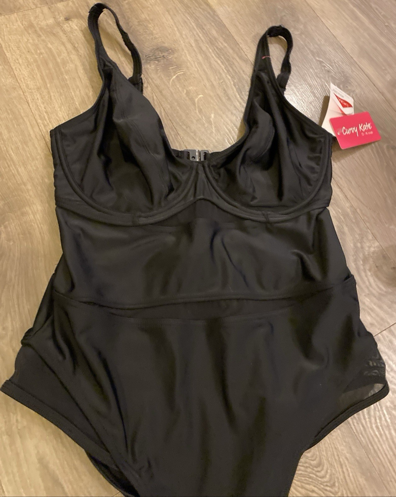 Curvy Kate Deep Dive Swimsuit UnPadded Under Wire Black Women’s Swimwear New