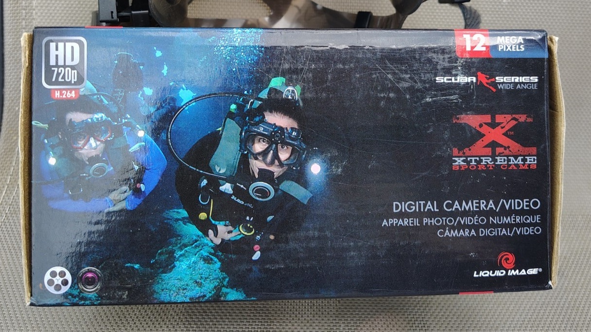Liquid Image SCUBA GOGGLES w/12 MP Digital Camera / Video to 130′ AS-IS