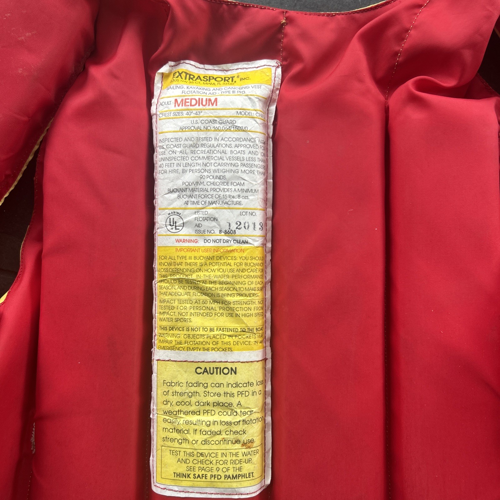 Lot Of 2 Extrasport CHX-1 2 Type III PFD SM Med Kid Flotation Life Jacket Vests
