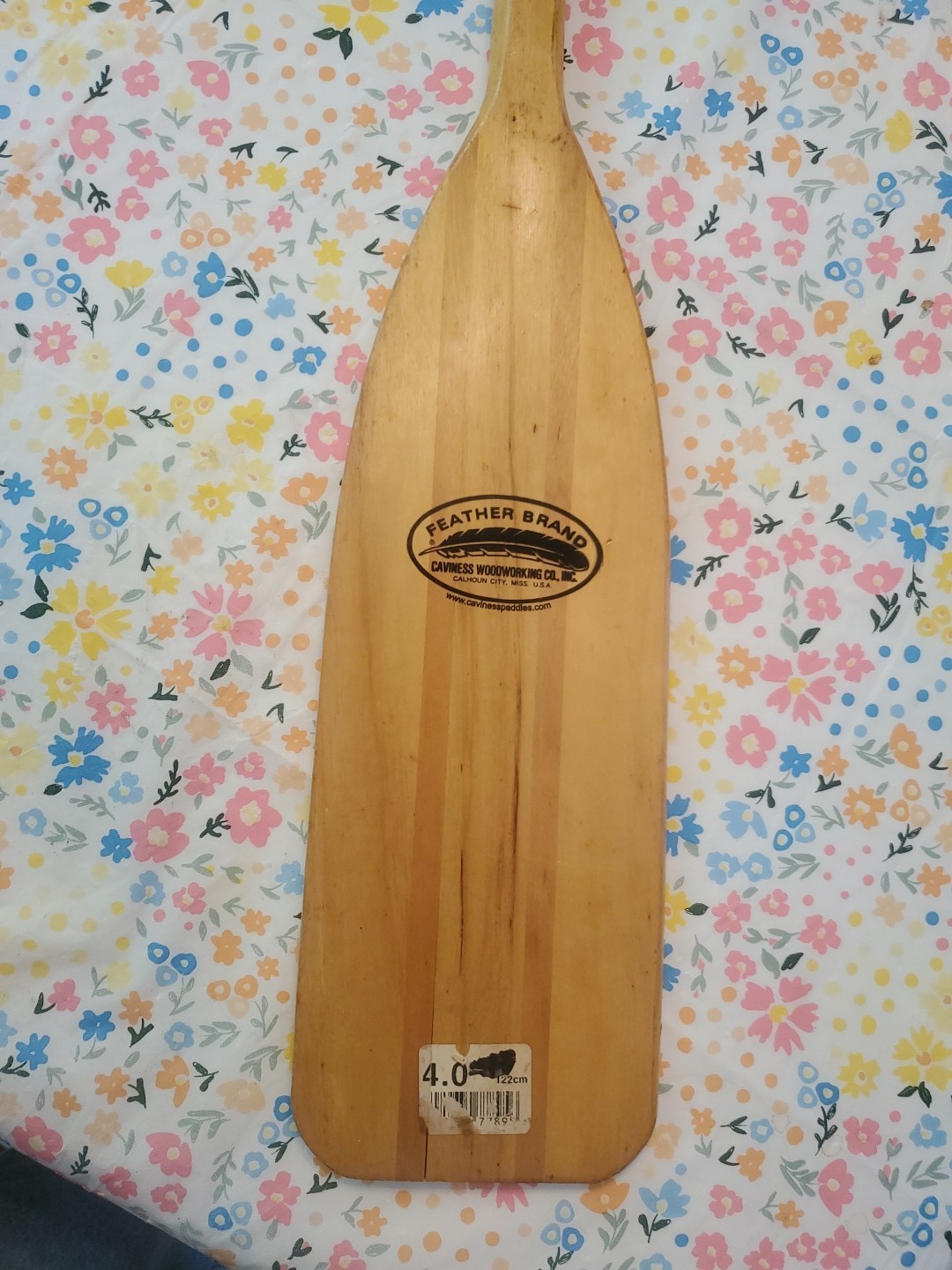 Feather Brand 4.0Caviness Woodworking Co Wooden Paddle/Oar 122cm/46″ UEC USA
