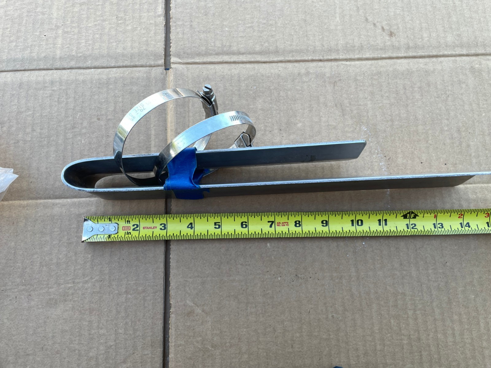 home made bail out pony bottle tank bracket works great scuba dive