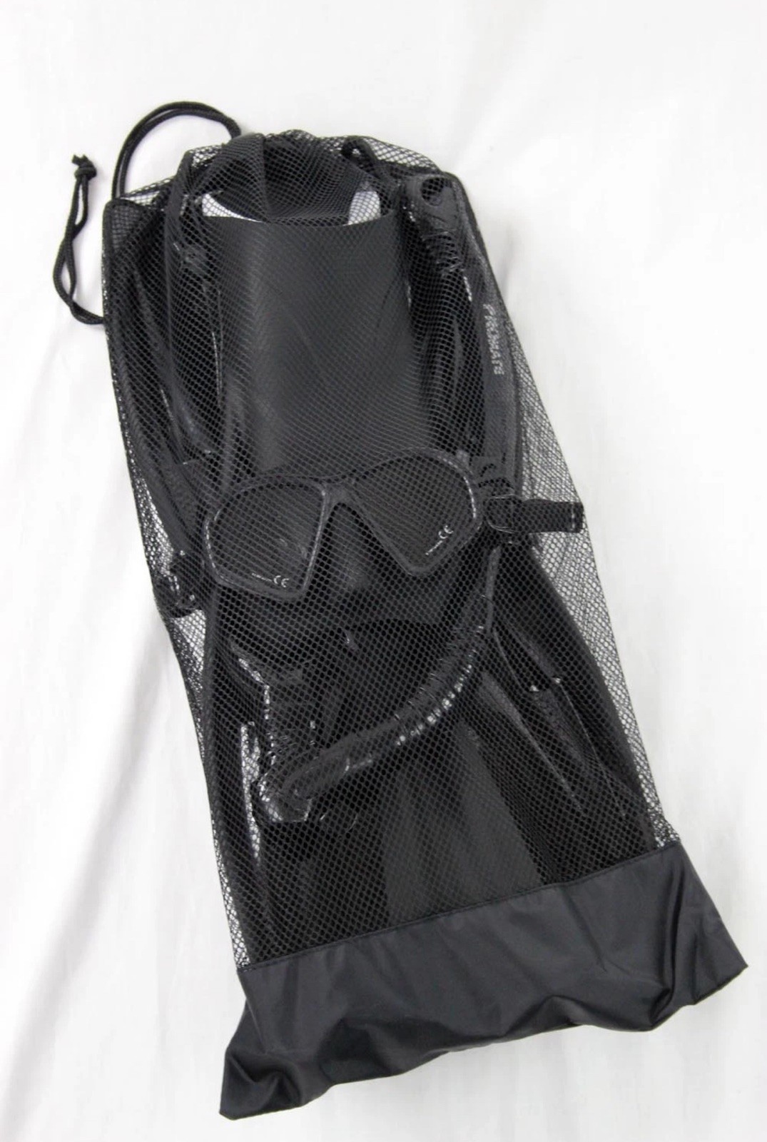 PROMATE Spectrum Adult Snorkeling Mask Fins Dry Snorkel Mesh Bag Dive Gear Set