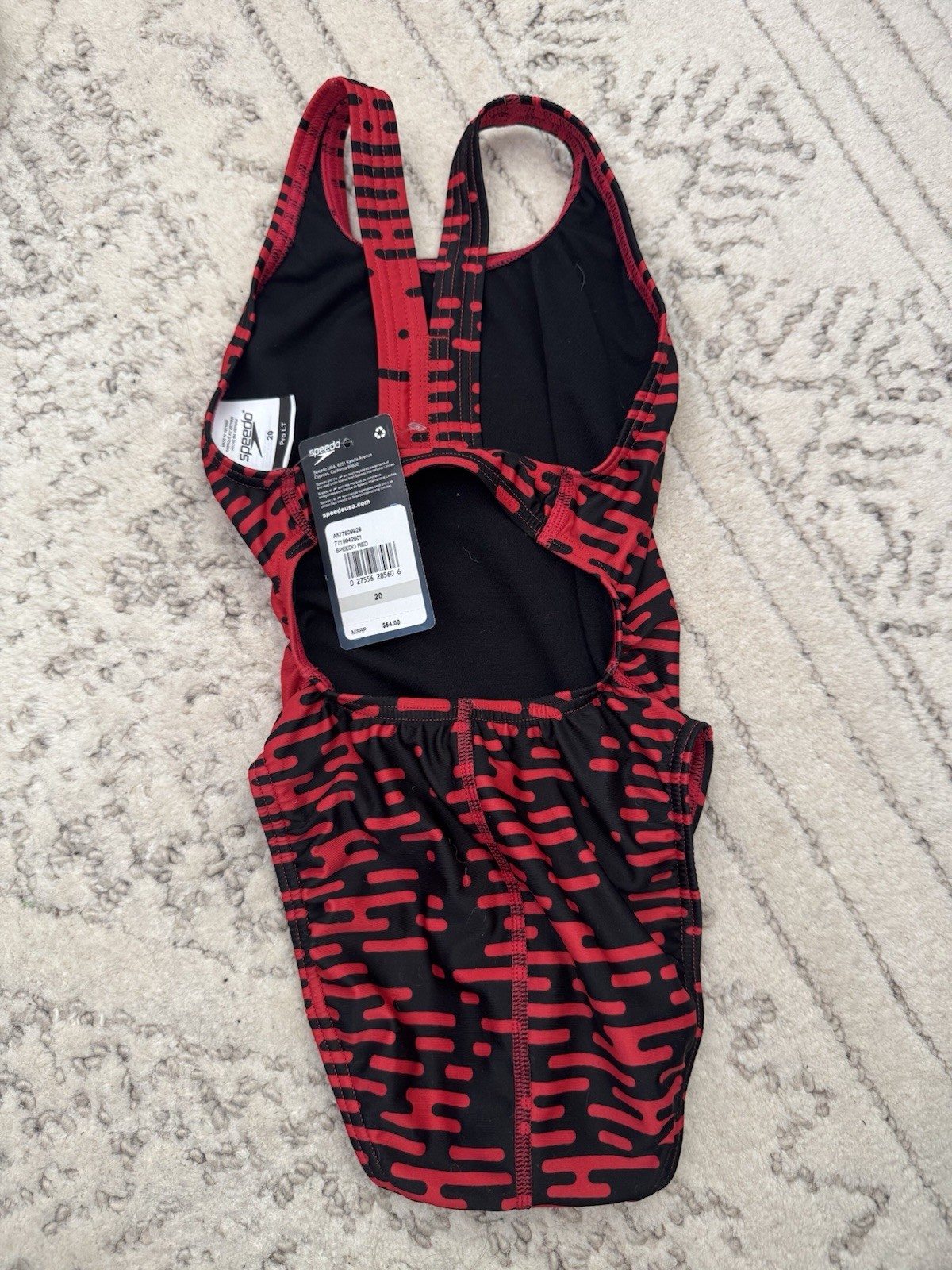 SPEEDO MODERN MATRIX SUPER PRO- 1 PIECE SWIMSUIT SUPER WOMEN’S GIRLS SIZE 20 NWT