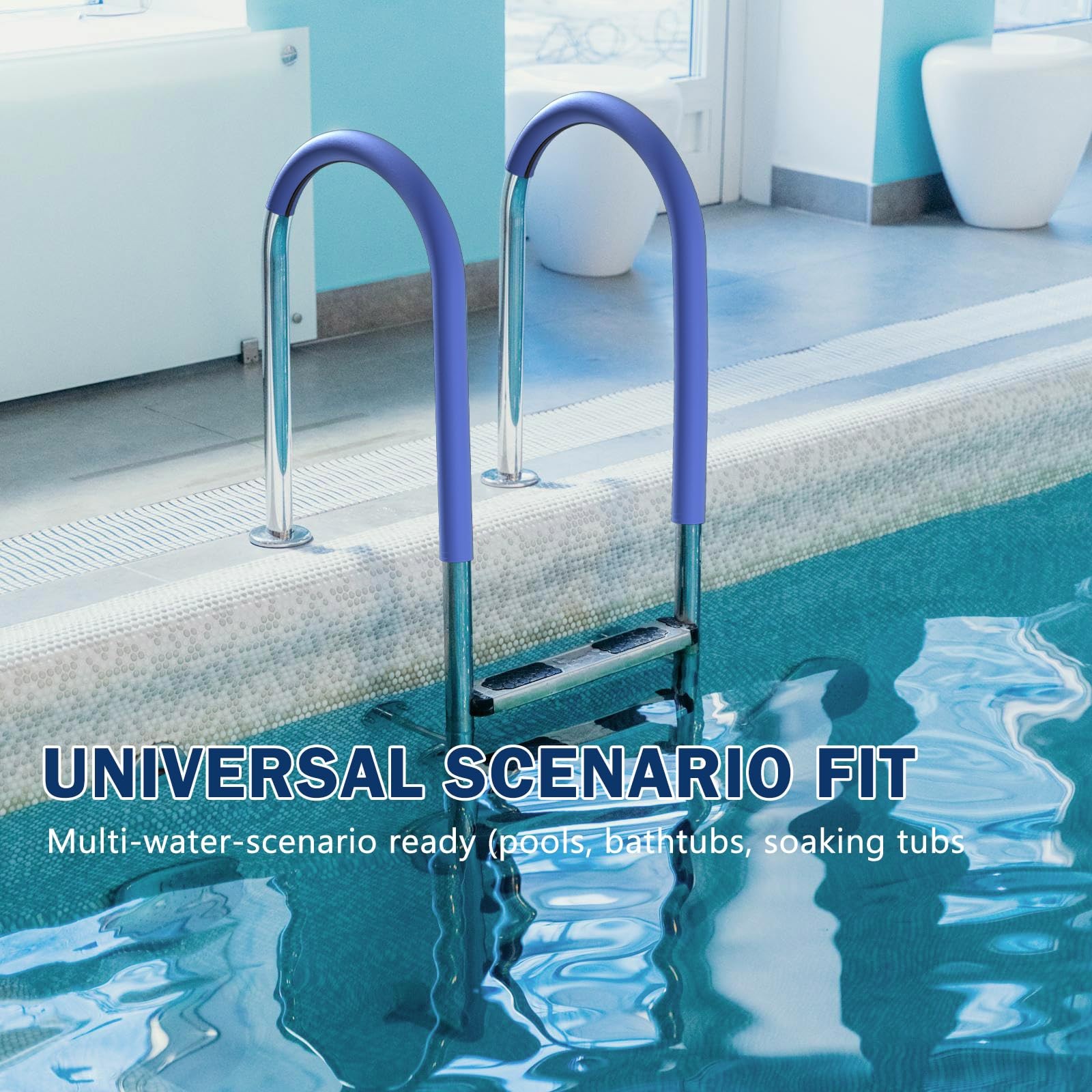 4FT Pool Handrail Cover, 48IN Patio Railing Cover with Zipper, Sleeve for Swi…