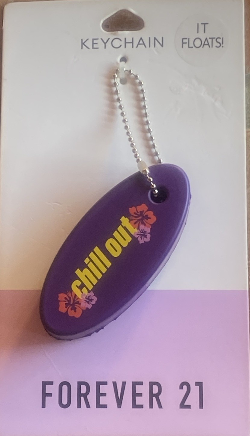 Foam Buoy Keychain Floating Key Gift Boating Safe Water Forever 21 Purple Boat