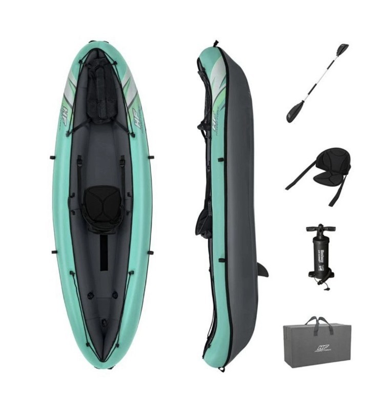 Hydro Force Inflatable Kayak Set | Includes Seat, Paddle, Hand Pump, Storage Car