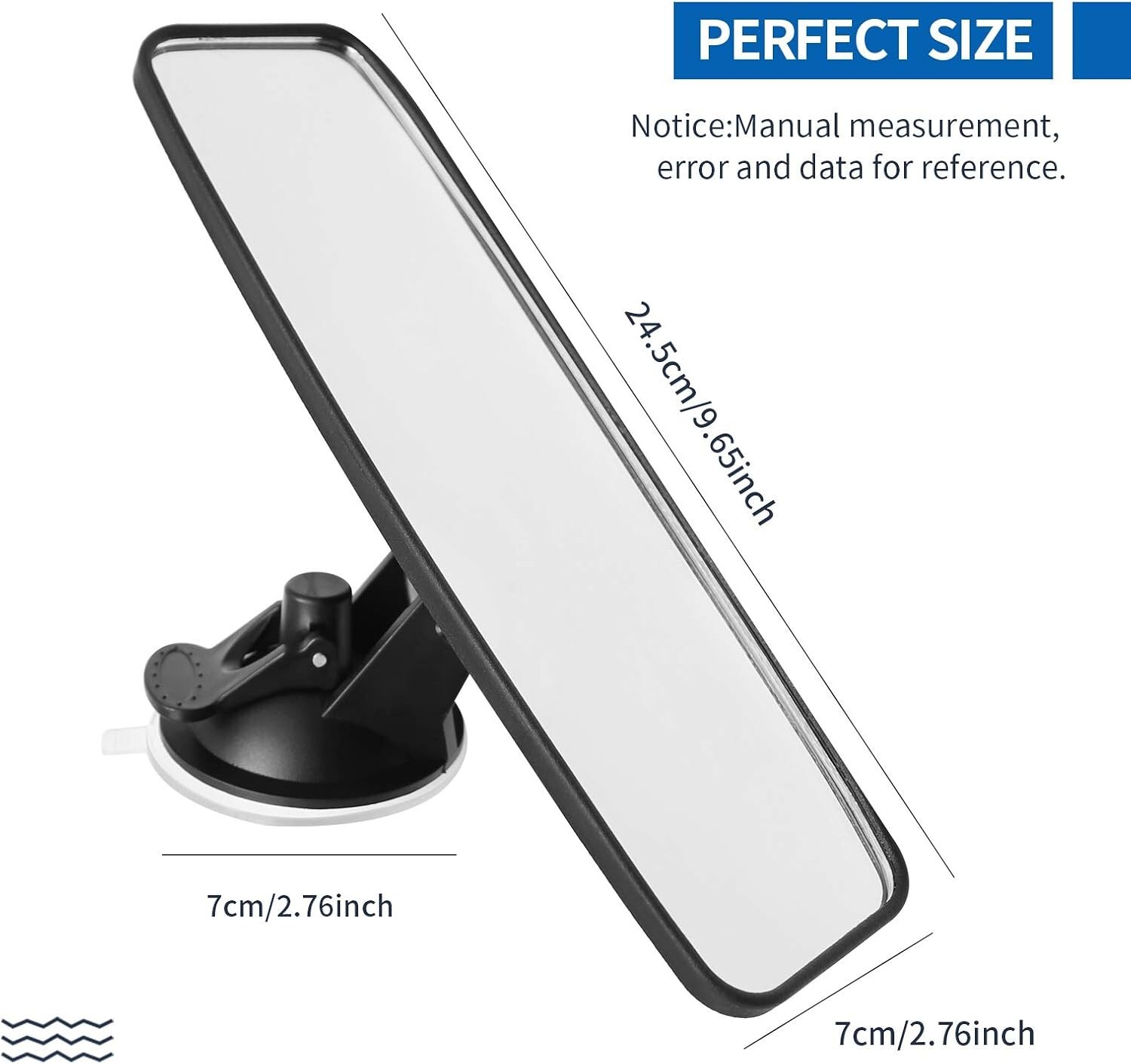 Boat Rear View Mirror Marine Nautical Safety Water Ski Boat Mirror Dashboard New
