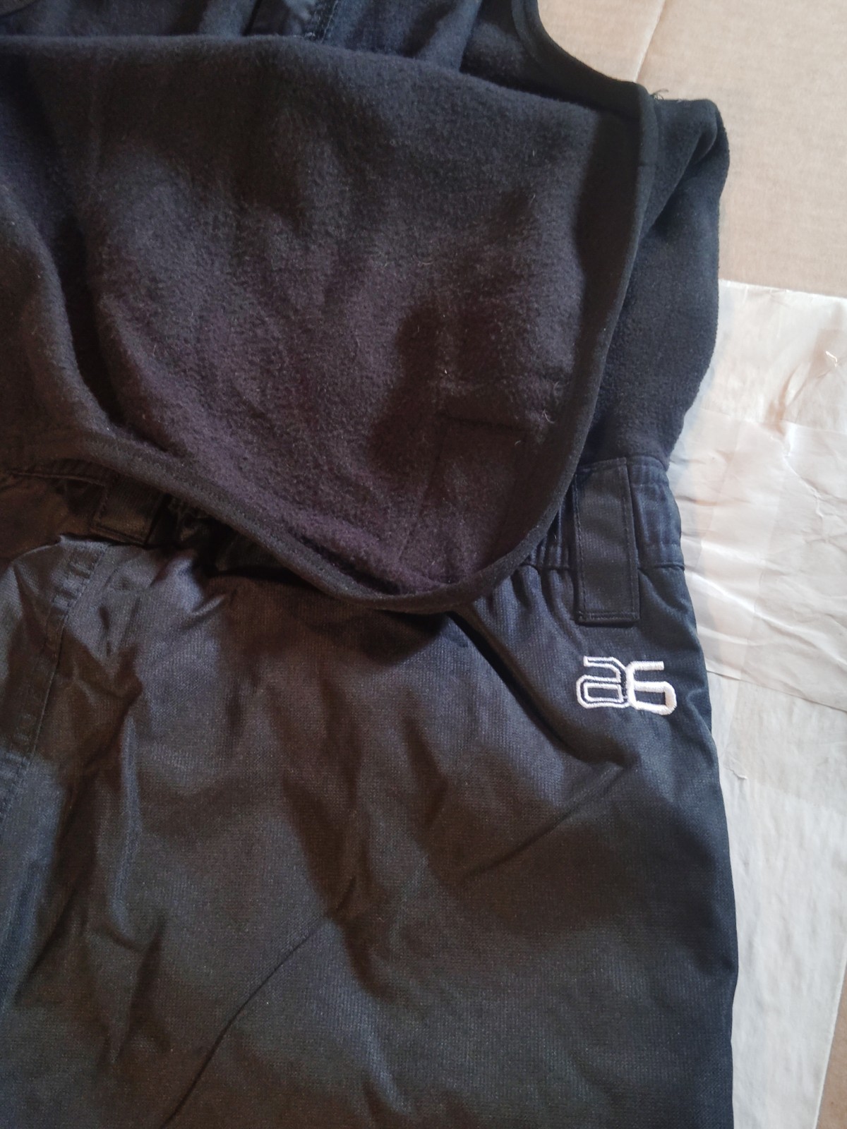 L(14/16)Arctix Black Overall Water Repellent Full Sleeveless Suit