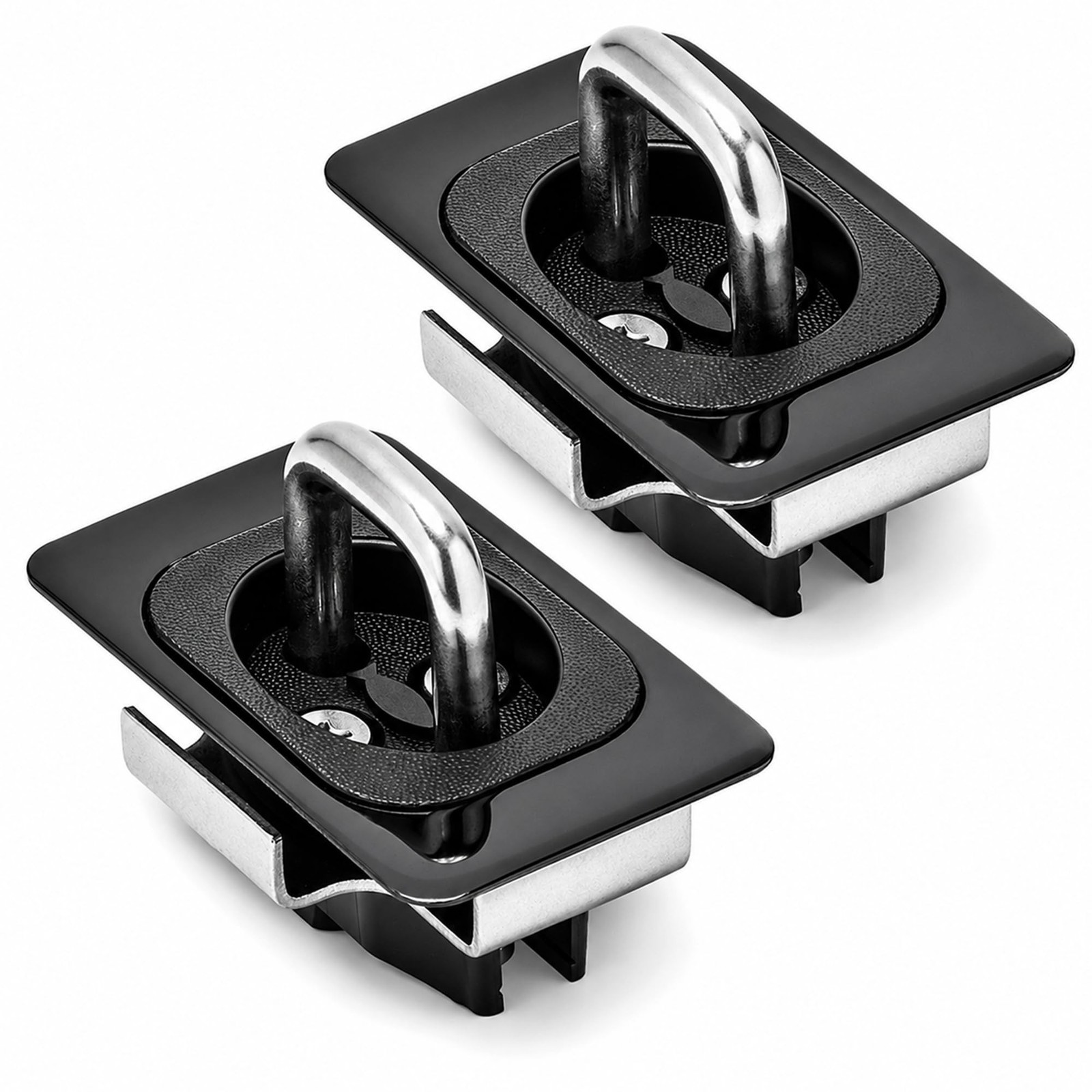 BullRing Stainless Steel Retractable Tie Down Anchors for Truck Bed – Flus