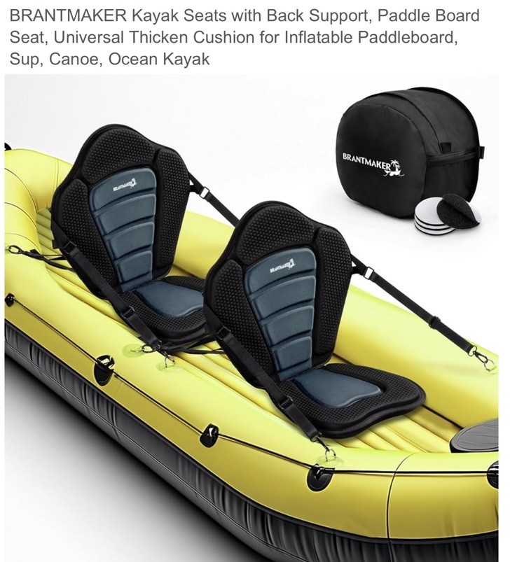 BRANTMAKER Kayak Seats with Back Support, Paddle Board Seats