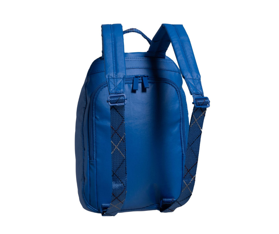 Hedgren Vogue RFID Backpack Small Creased Strong Blue Water & Dust Repellent