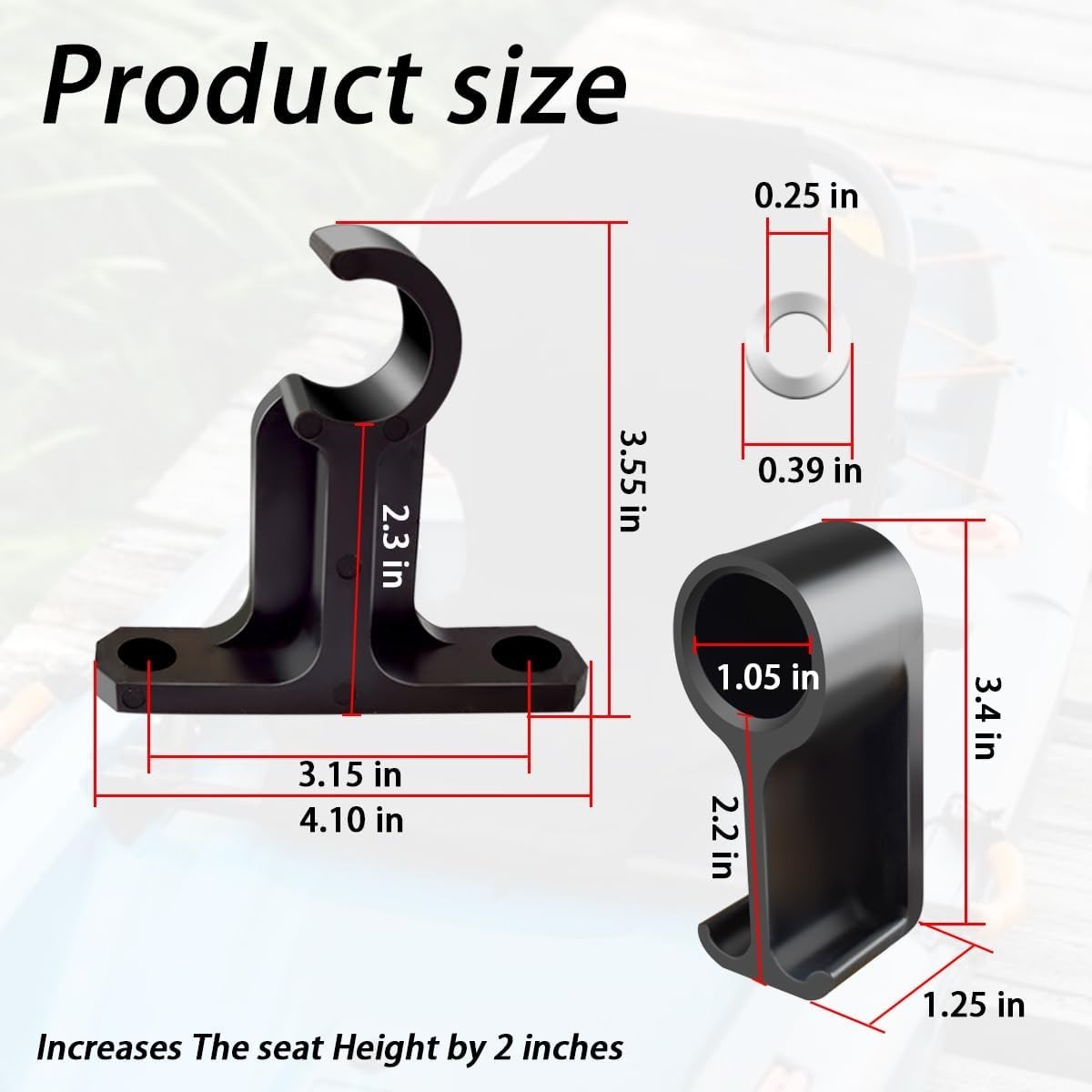 High-Quality 2-Inch Kayak Seat Risers – Perfect for Teton Angler & Tamarack