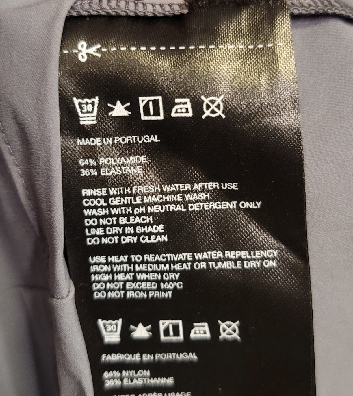Zhik Avlare Hydrophobic Water Repellent Gray Long Sleeve Shirt Stretch Men’s S