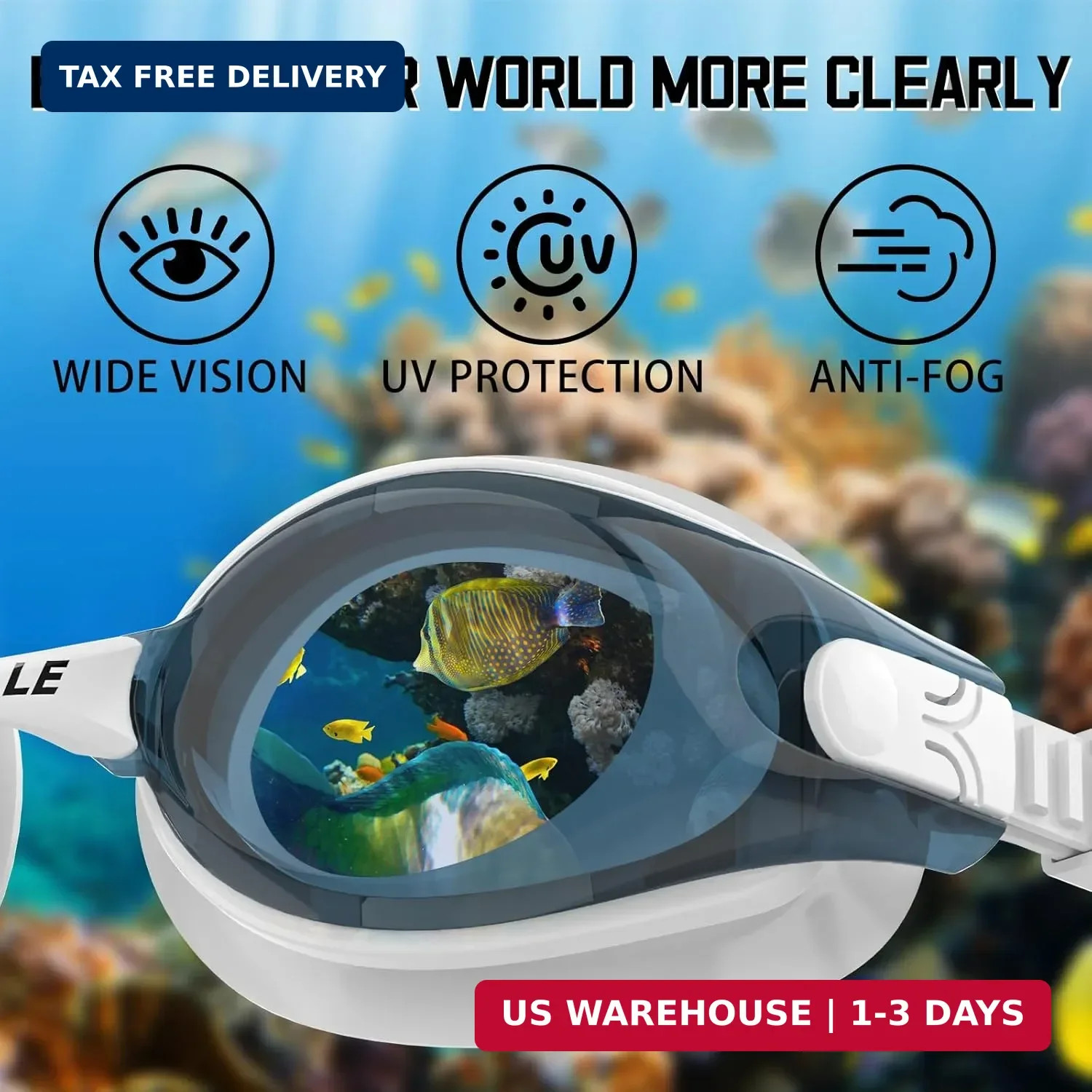 Whale swim goggles HD Anti-fog Swimming Goggles Adults/Youths Both Suitable