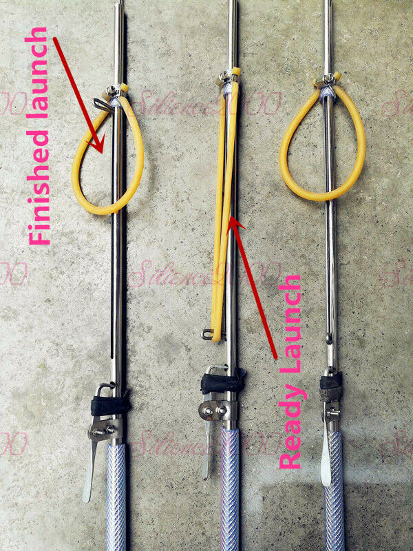1Pc New Stainless Steel Rubber Band Ejection Fish Gun Diving Guns-Two Types
