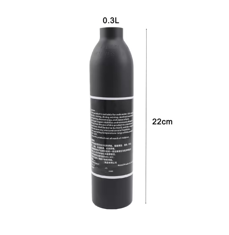 PCP 300BAR 4500PSI Tank Aluminum Co2 Cylinder High Pressure Air M18x1.5 Thread