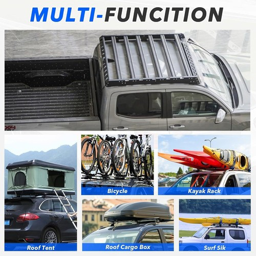 Roof Rack Basket Platform Fits 2015-2023 FORD F-150 F150 Crew Window Frames