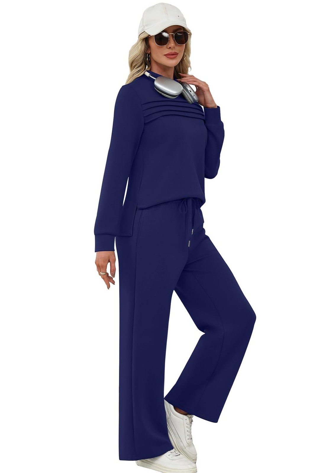 WIHOLL Two Piece Sets for Women Spring Travel Vacation Outfits 2026 Long Slee…