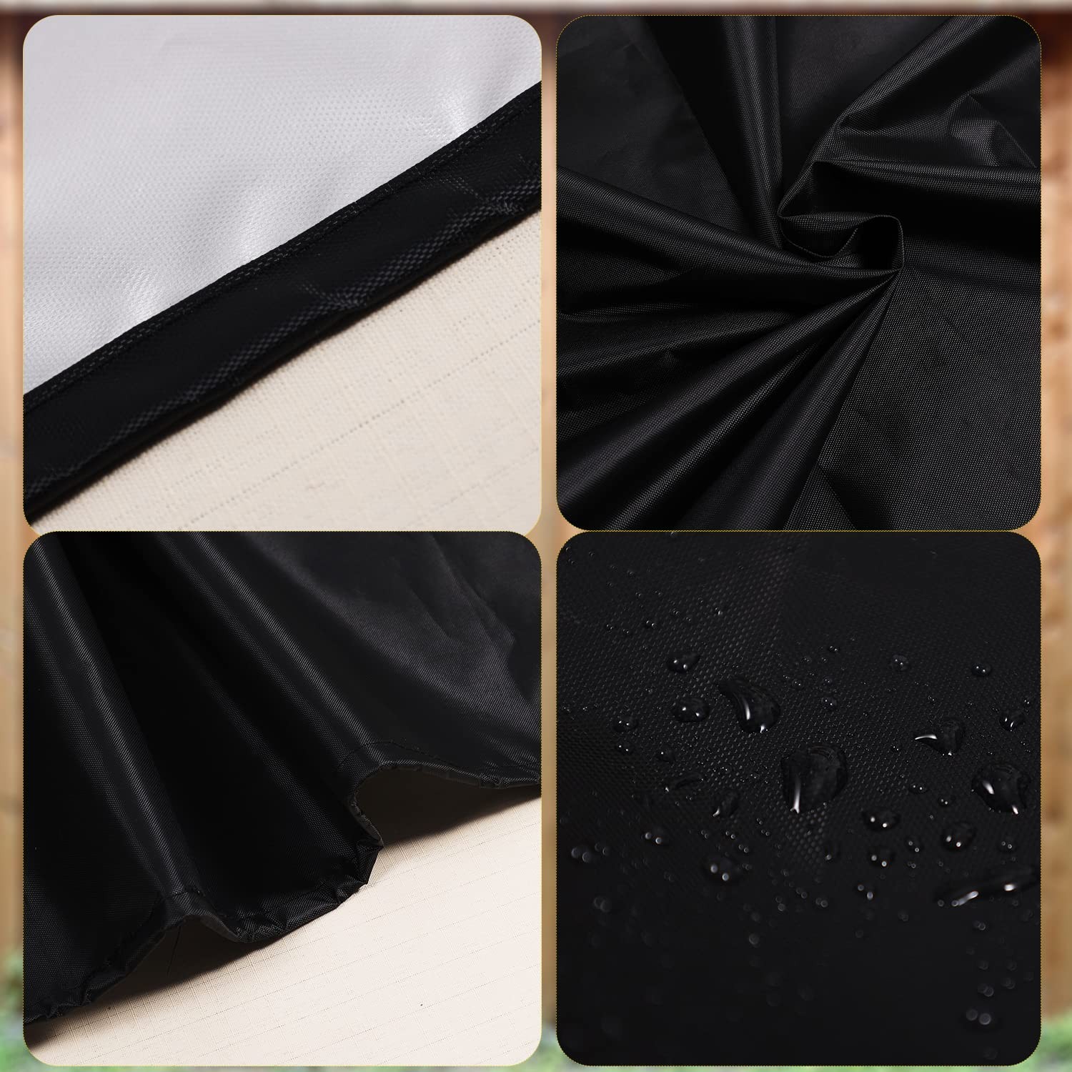 Waterproof Oval Storage Tank Cover, Black, 52.8 x 31.5 x 11.8 inches, Custom,…