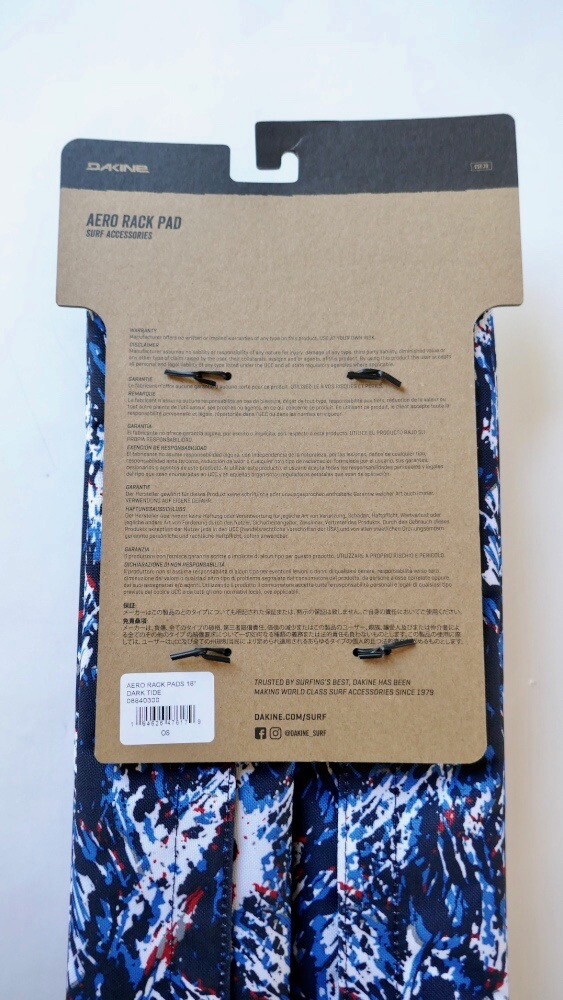 Dakine Aero Rack Pads 18″ Dark Tide 1 Pair