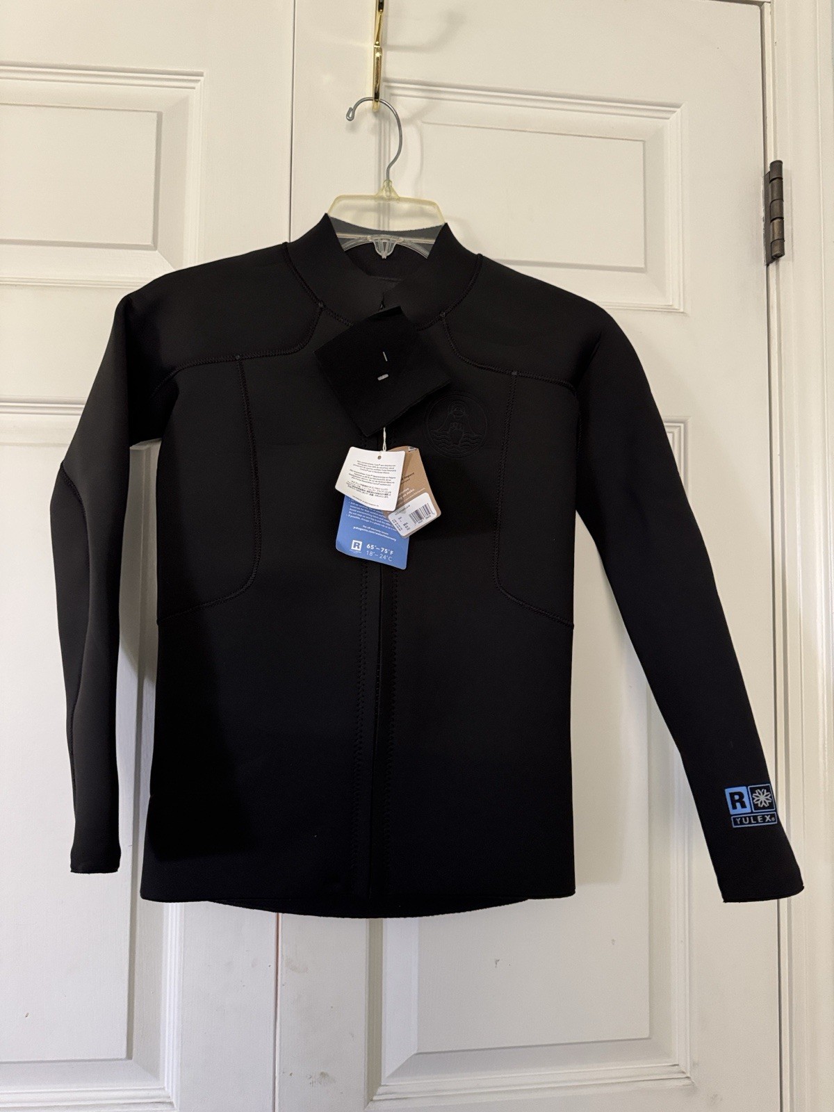 Patagonia R1 Yulex Black Neoprene Wetsuit Top Size M