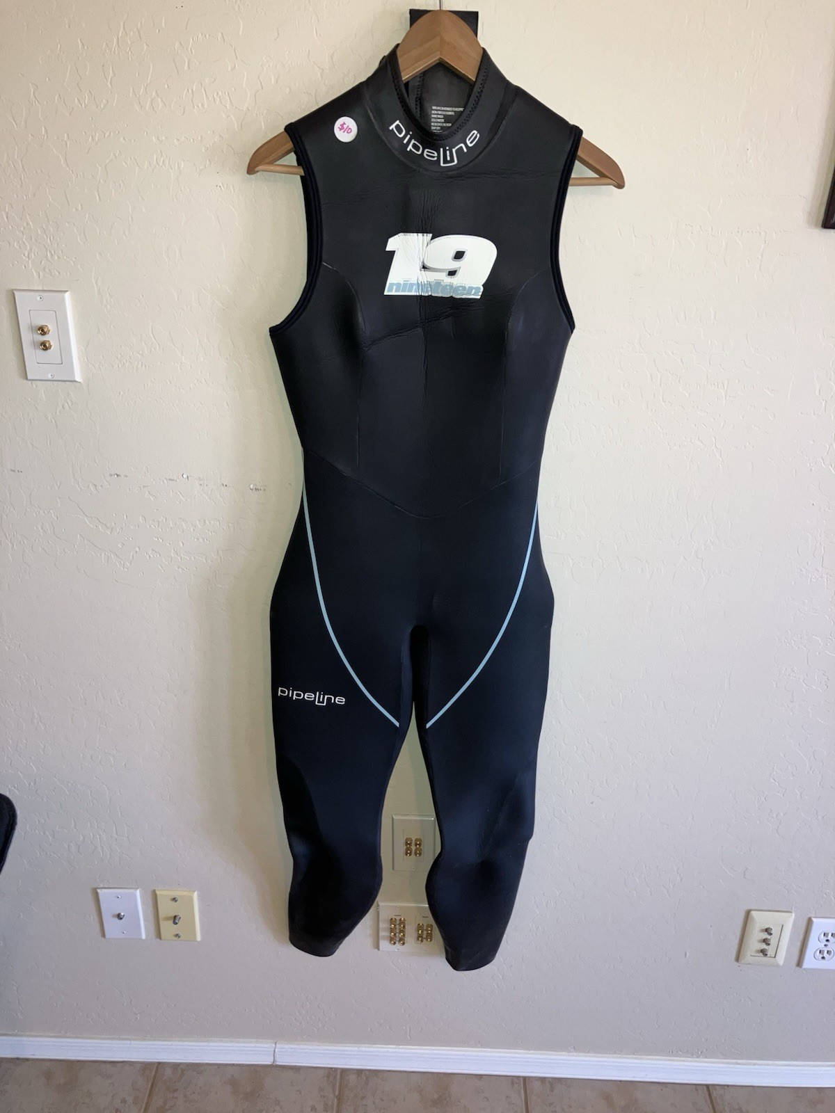 Pipeline 19 Wetsuit WXLp Black Inseam 26 Inches length 53 Inches. Exc Cond