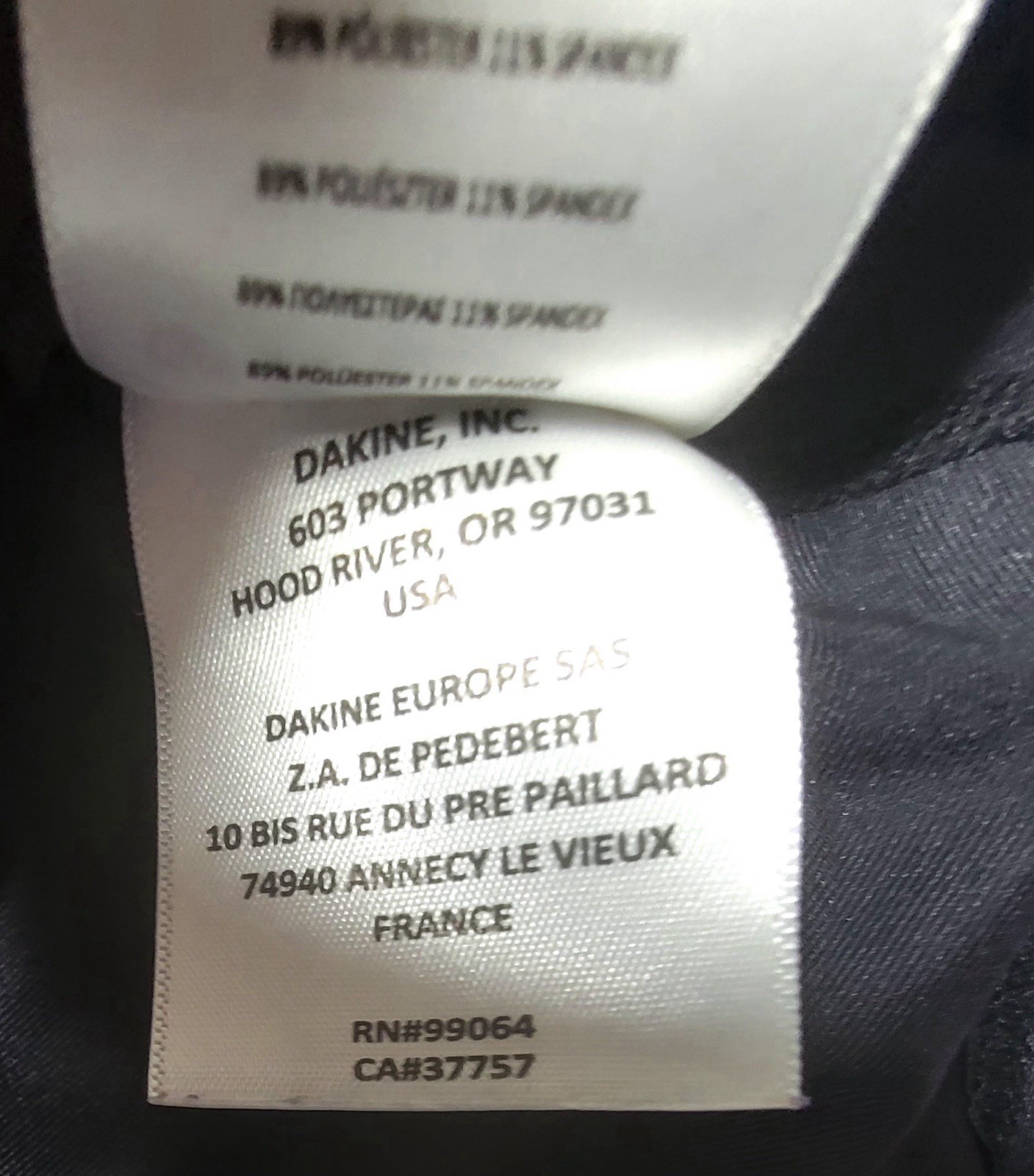 DAKINE UPF 50 Long Sleeve Rash Guard Shirt Top, XL, Gray Black Blue