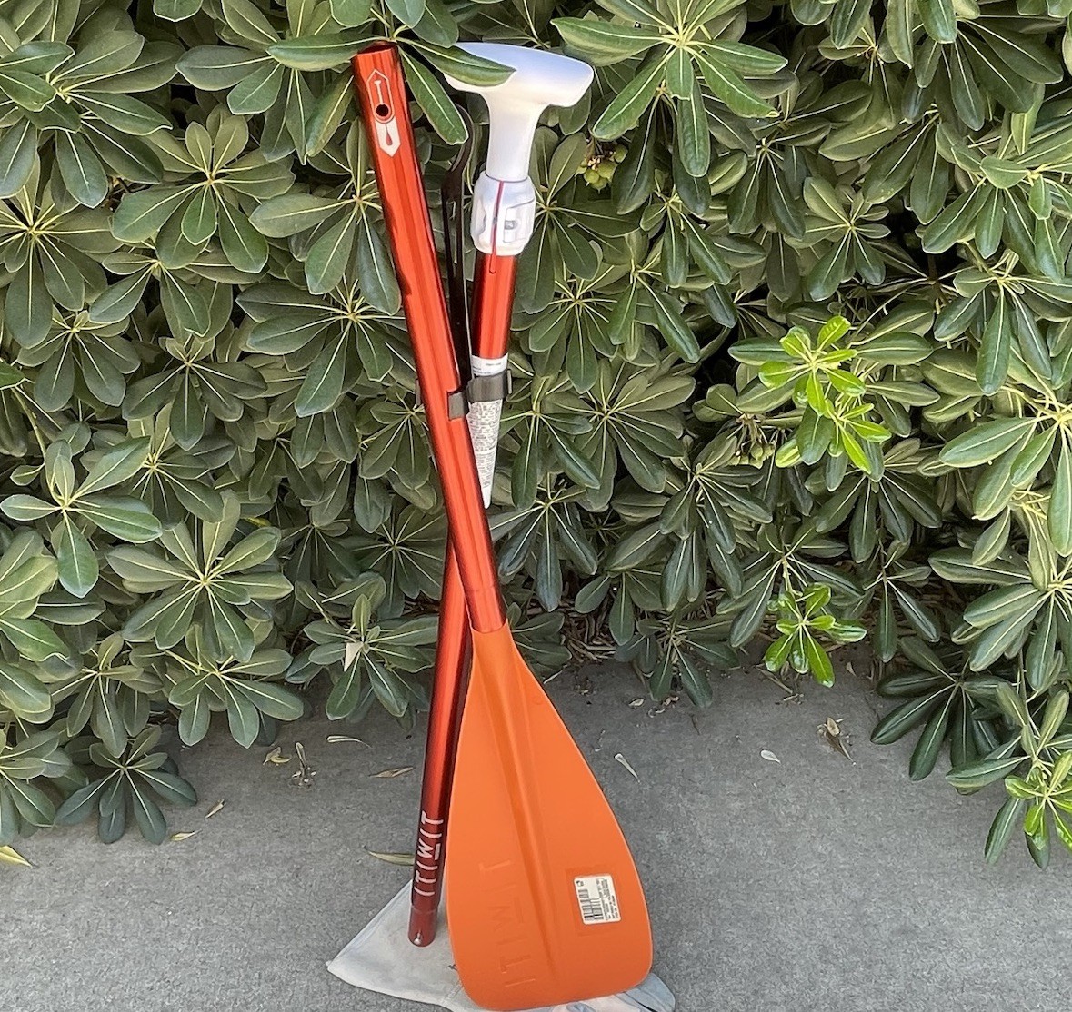 DECATHLON ITIWIT SUP Paddle Orange Adjustable 170-220cm Aluminum Tube