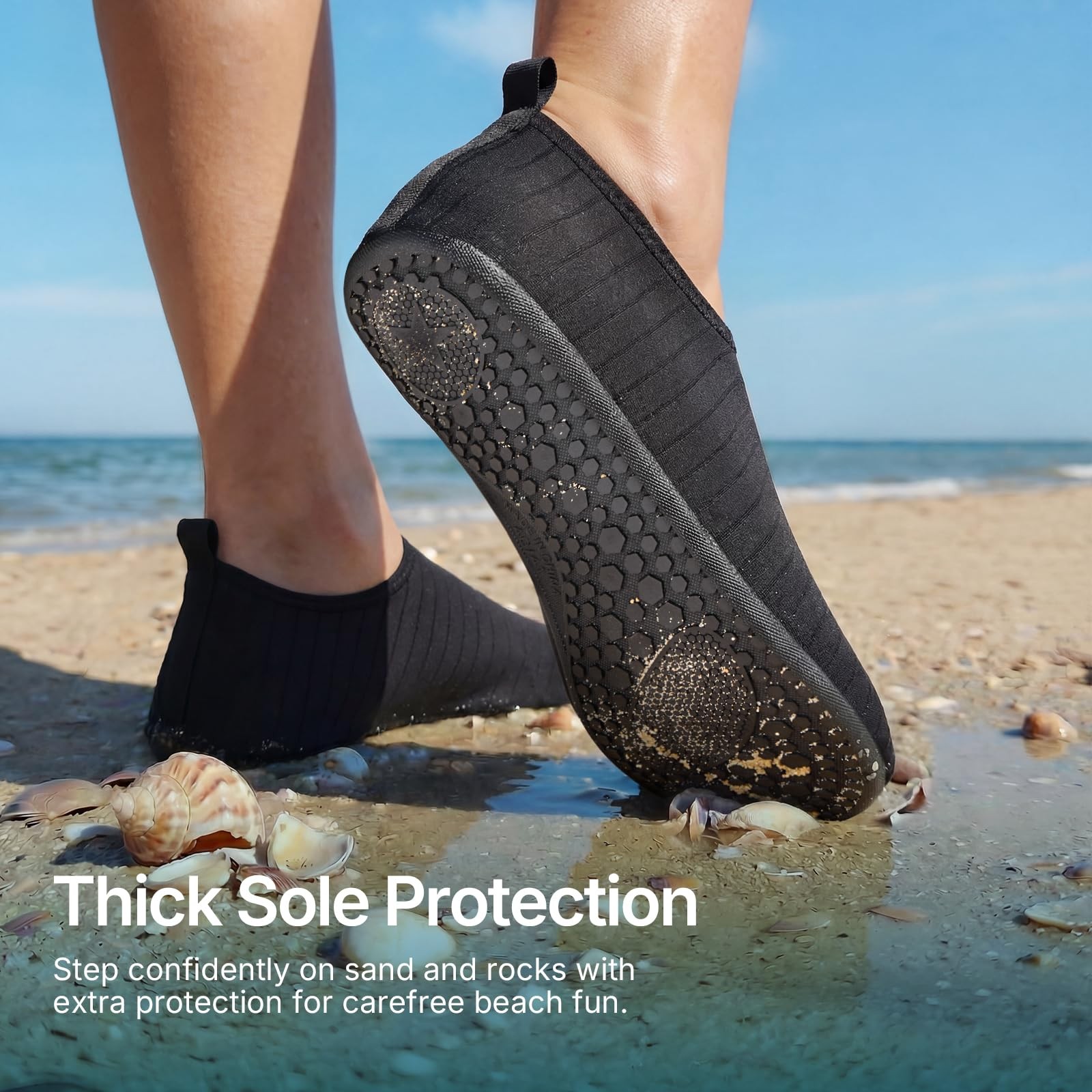 Water Shoes for Women Men Quick-Dry Aqua Socks Swim Beach Outfits Barefoot Yo…