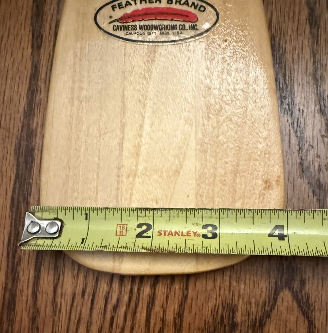 Feather Brand Mini 18” Wood Canoe Paddle from Caviness Woodworking Co