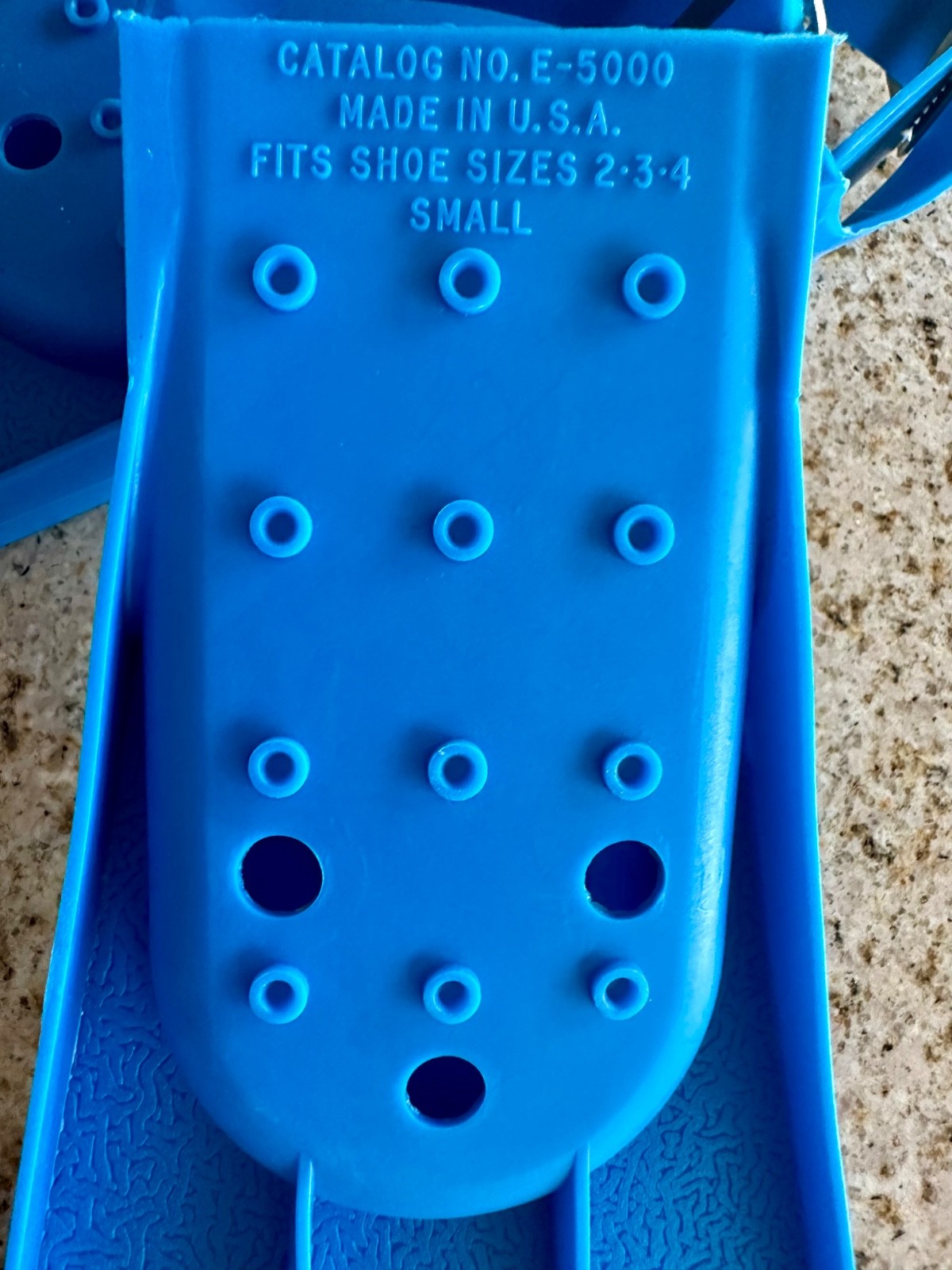 Vintage 1980s Aqua Explorer Swim Flippers E-5000 Blue Chrome Kids Size 2-3-4 NOS