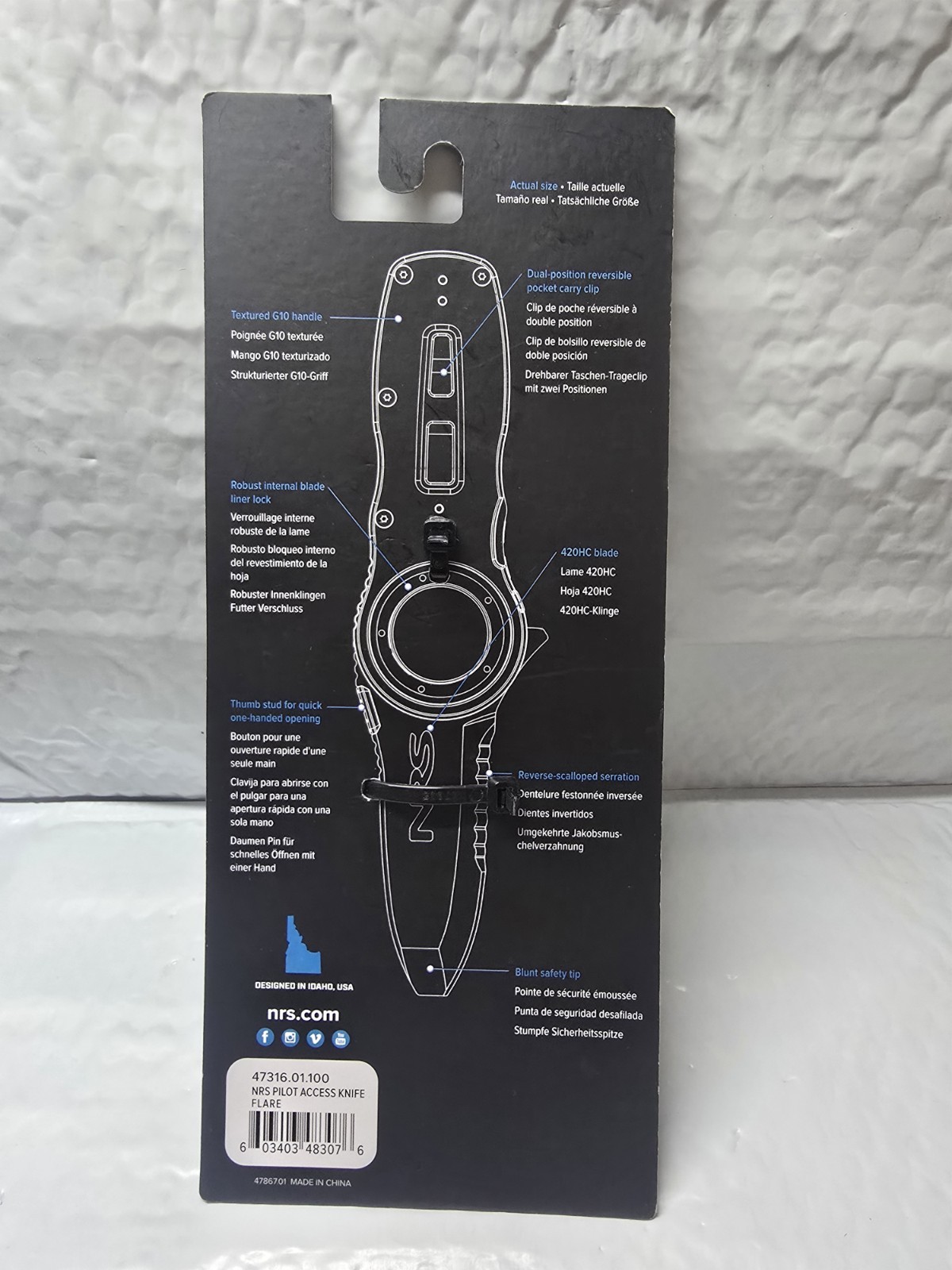 NRS Pilot Access Folding Knife river guide whitewater sailing safety rescue NEW