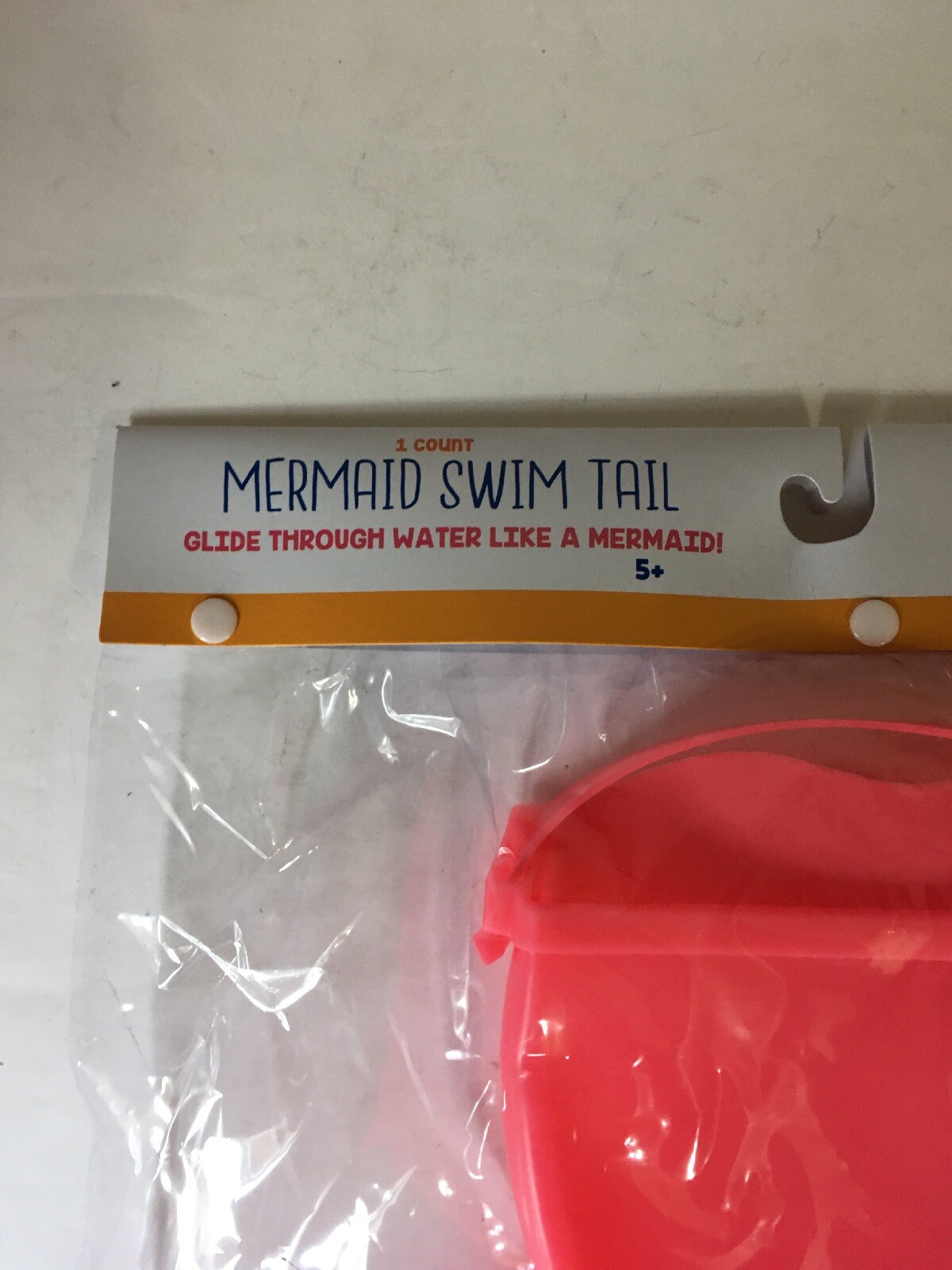 MERMAID SWIM TAIL, PLASTIC(RUBBER LIKE), 2 COUNT