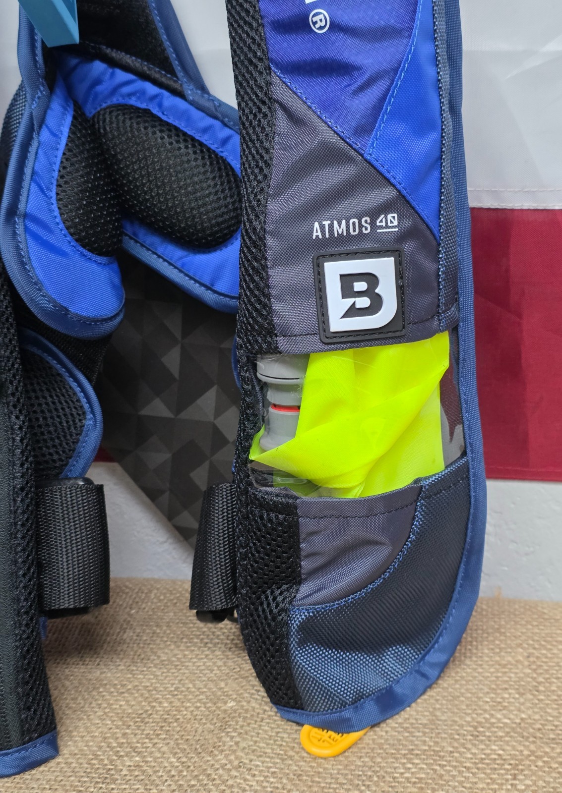 Bluestorm Navy Blue Atmos 40 Inflatable AUTOMATIC Life Jacket USCG Type 2 PFD
