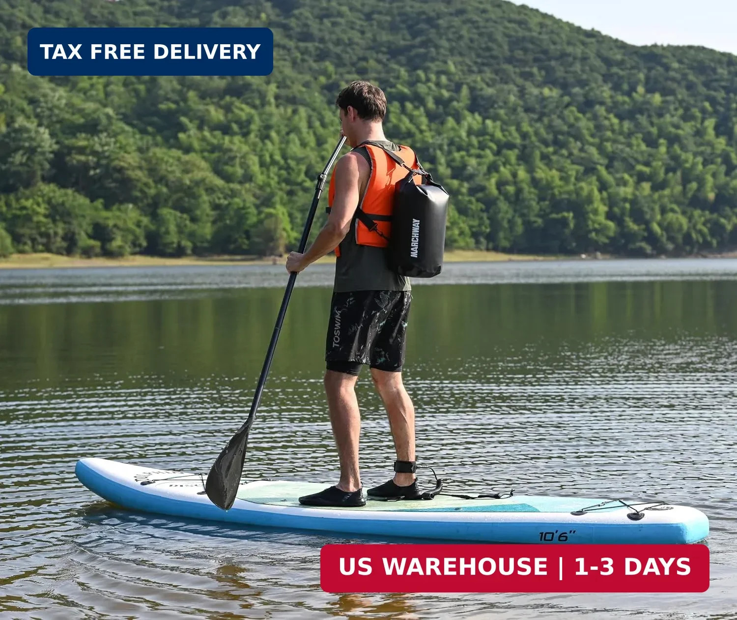 MARCHWAY Floating Waterproof Dry Bag Backpack 5L/10L/20L/30L/40L, Roll Top Sack