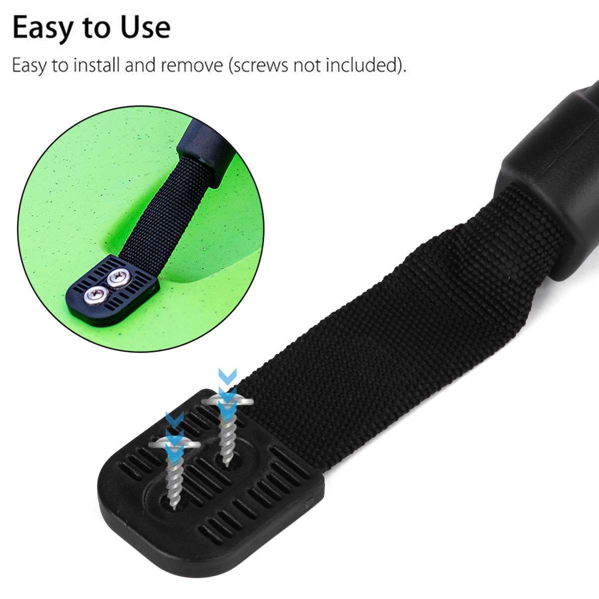 2Pcs Kayak Canoe Boat Side Mount Carry Handles Webbing Hand Fitting Accessories