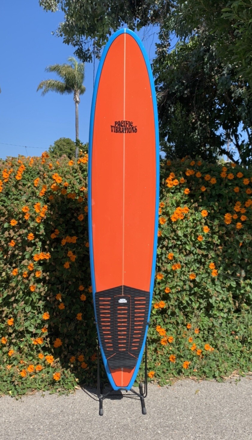Pacific Vibrations surfboard longboard 3 piece tailpad 25” Traction tail Pad