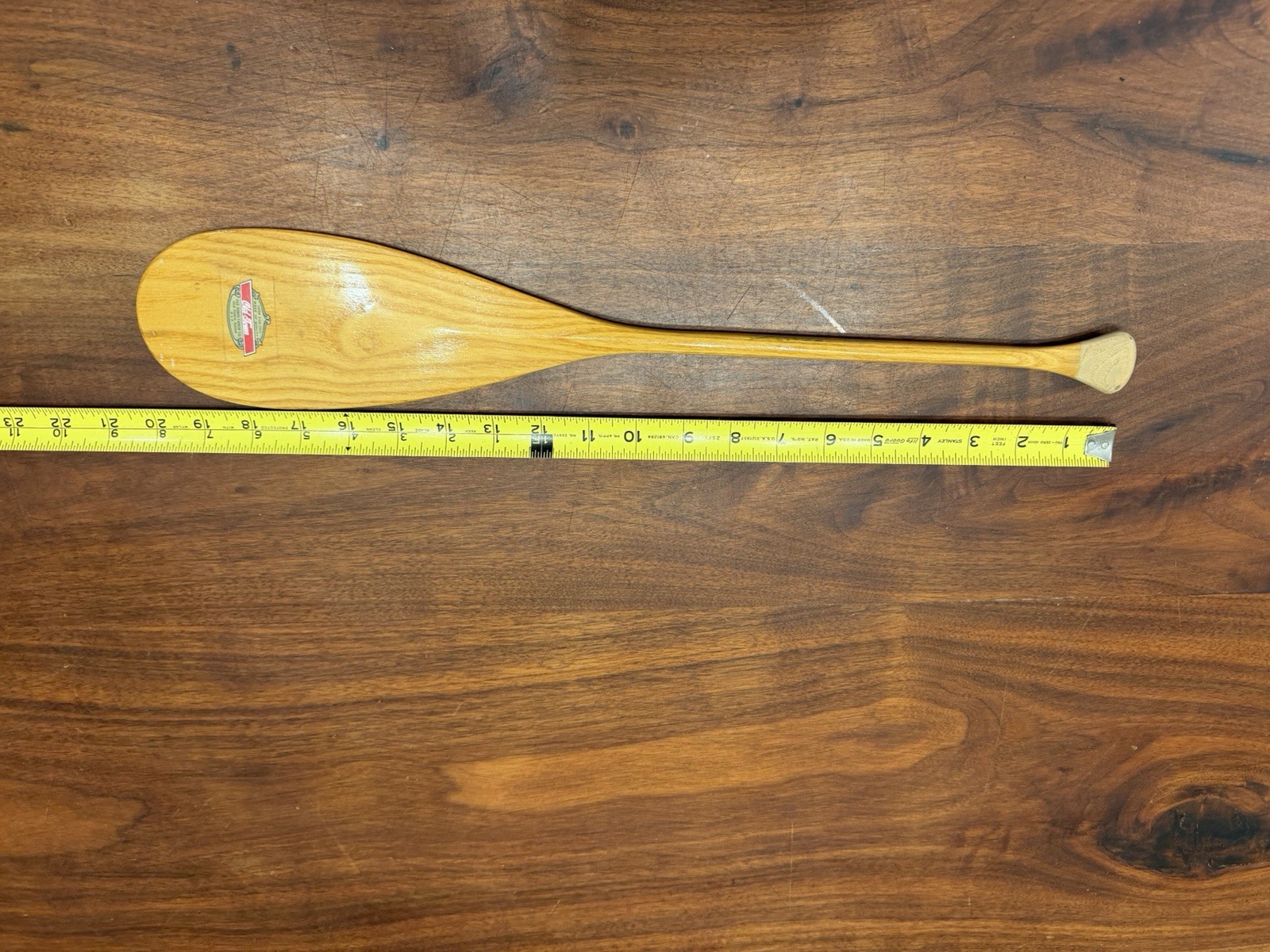 VTG OLD TOWN NOVELTY MINIATURE 2O” WOODEN CANOE PADDLE SALESMAN SAMPLE