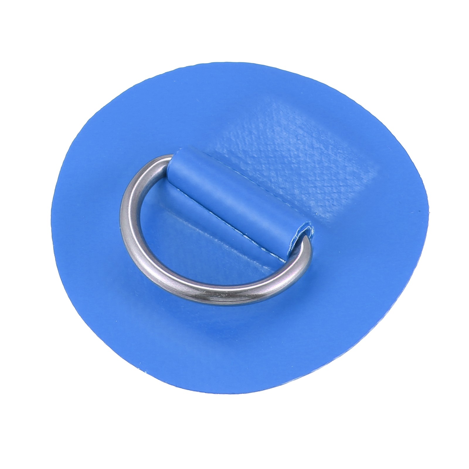 6pcs 6cm Blue D Ring Patch PVC Stainless Steel Round Shape Pad for Surfboard