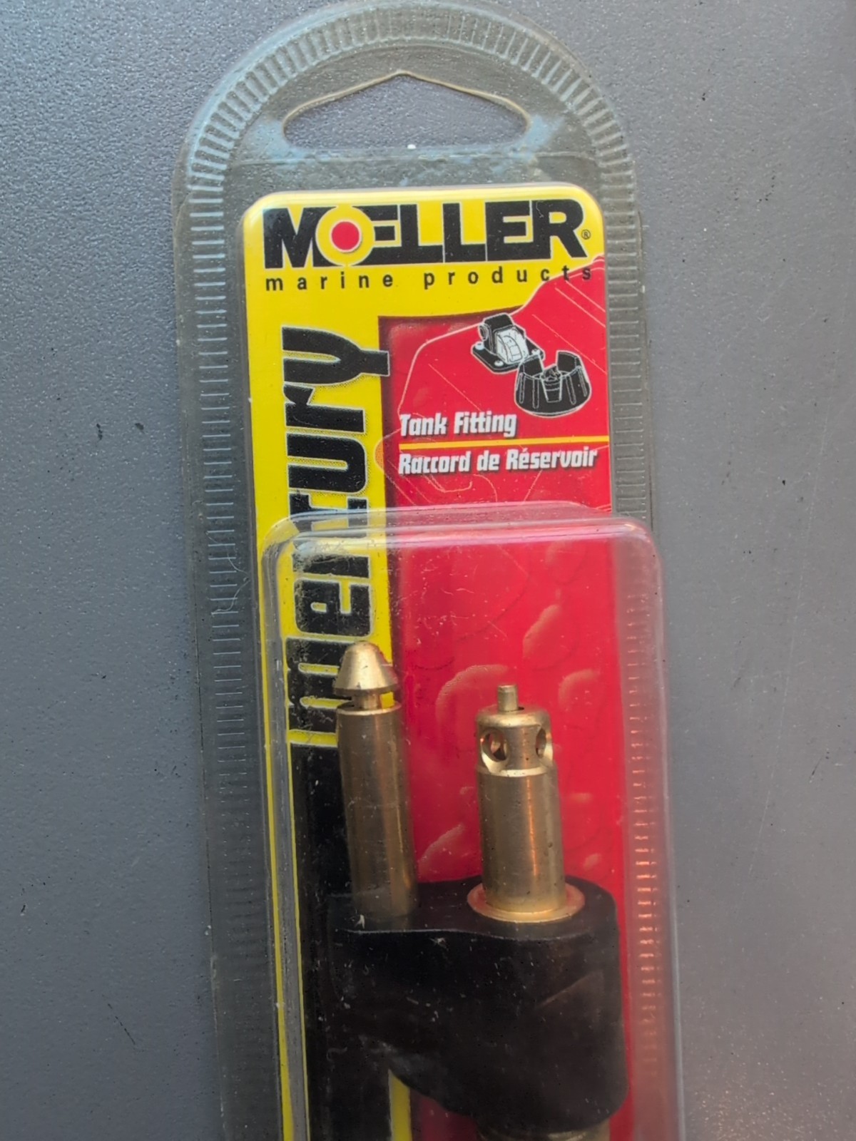 Moeller Marine Mercury 1/4 NPT Male 2 Prong Fuel Tank Connector 033477-10 New
