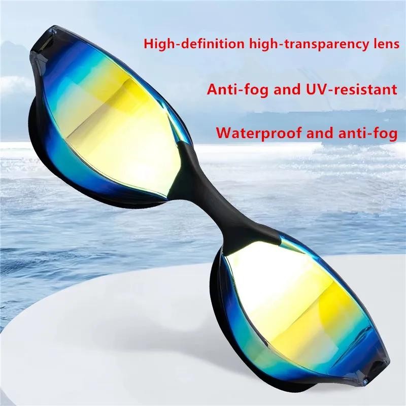 Professional Racing Swimming Goggles Anti Fog UV400 Waterproof Competition Train