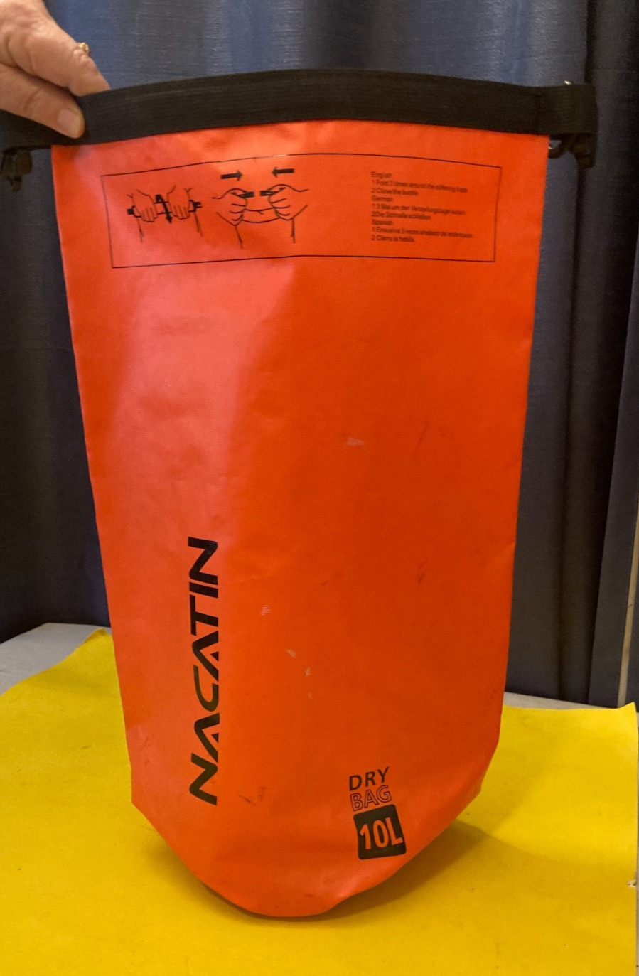 10 L Water-Resistant Dry Bag Nacatin – Kayak Canoe Diving Paddleboard