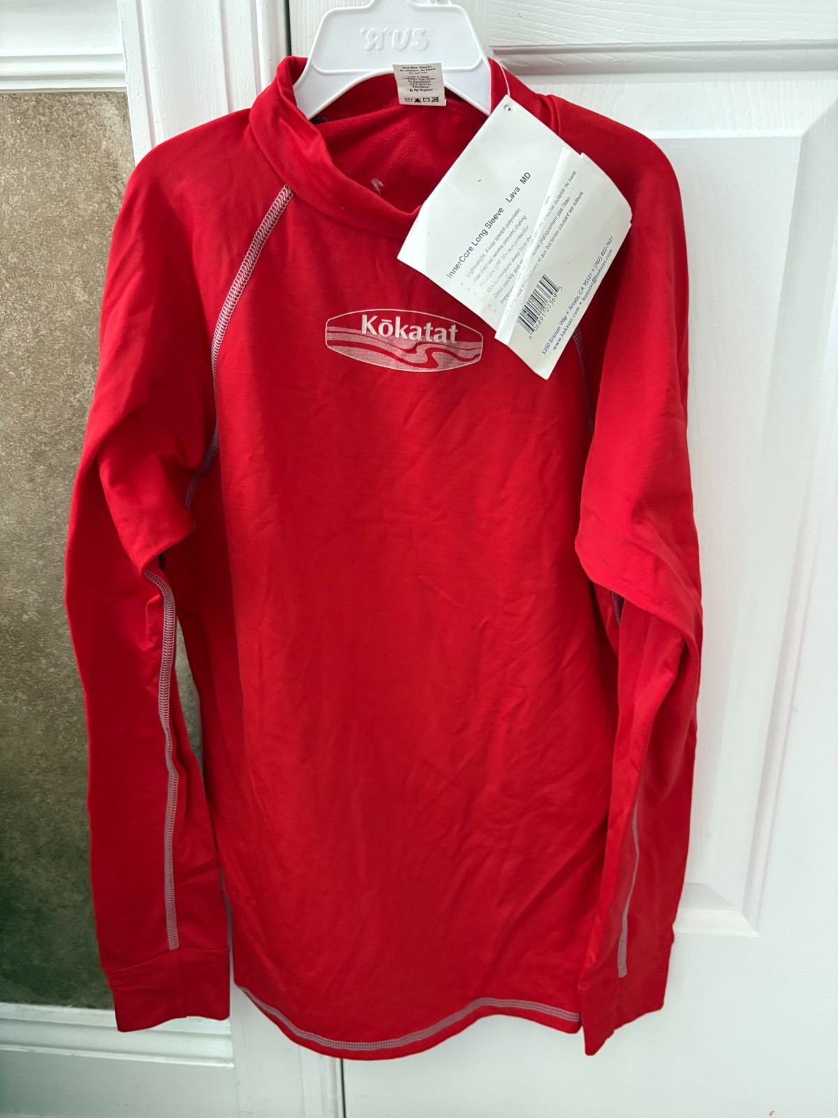 KOKATAT Red Long Sleeve Under Shirt Size New with tags- adult Medium