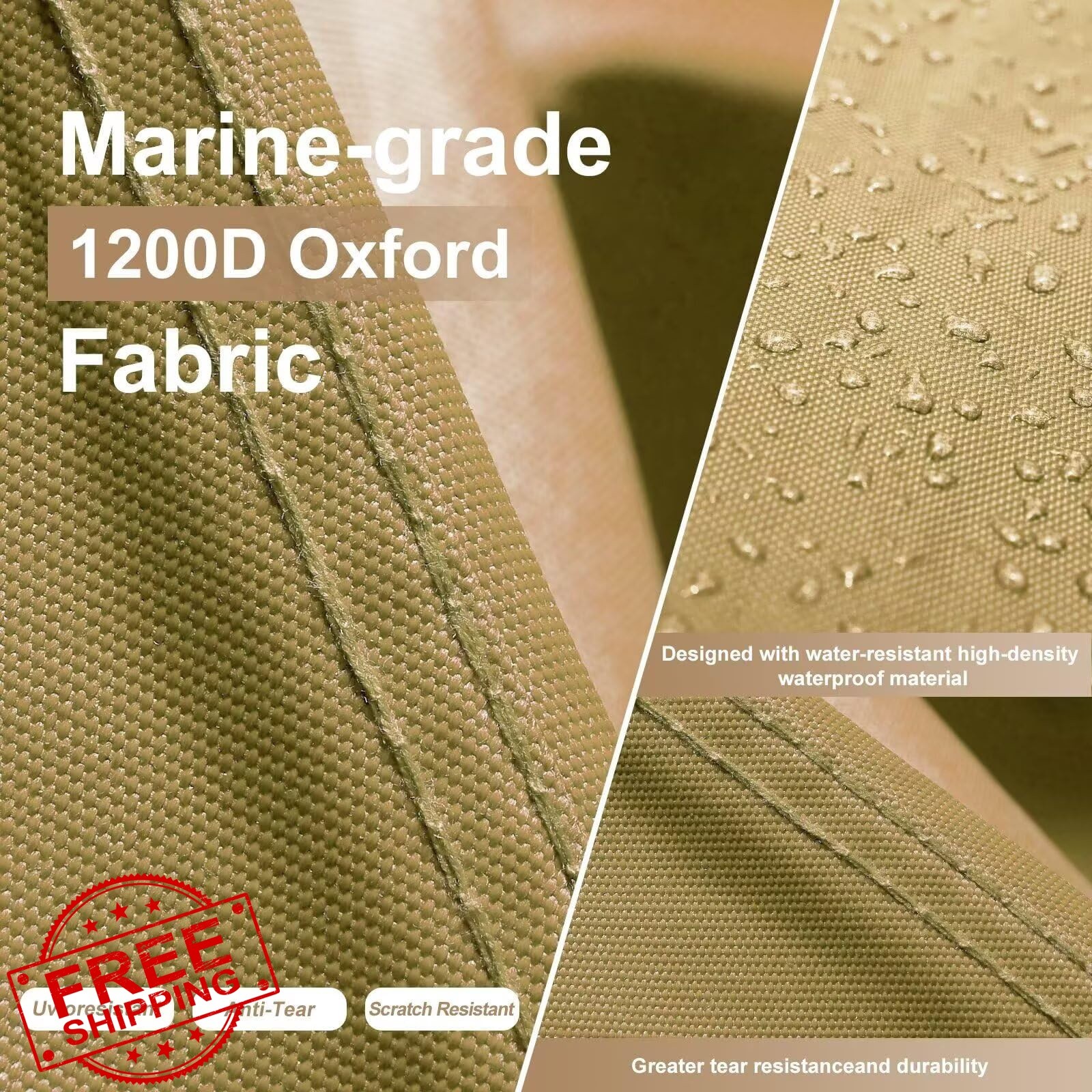 kayme Boat Cover Khaki 22-24ft