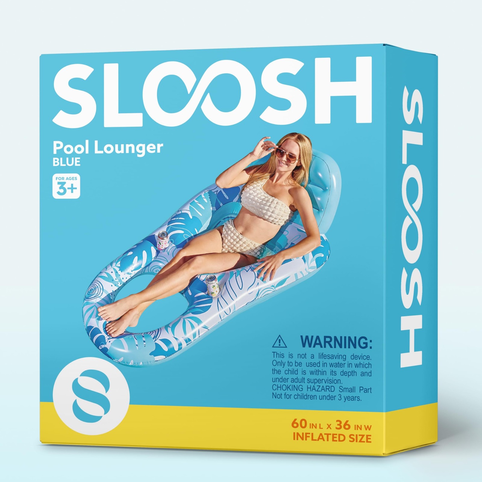 SLOOSH Inflatable Pool Floats Lounger Adult, Pool Float Lounge Raft Floaties …