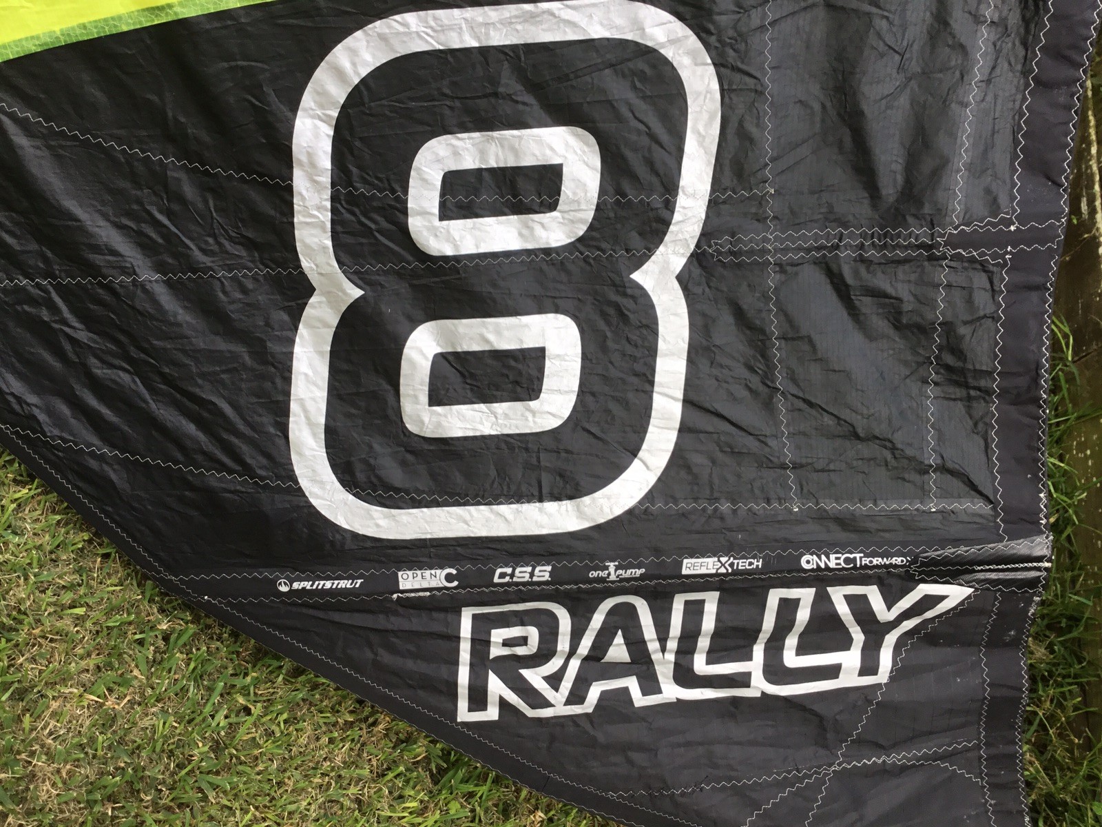 Slingshot Rally 8 meter SLE Kitesurfing Kite Excellent!