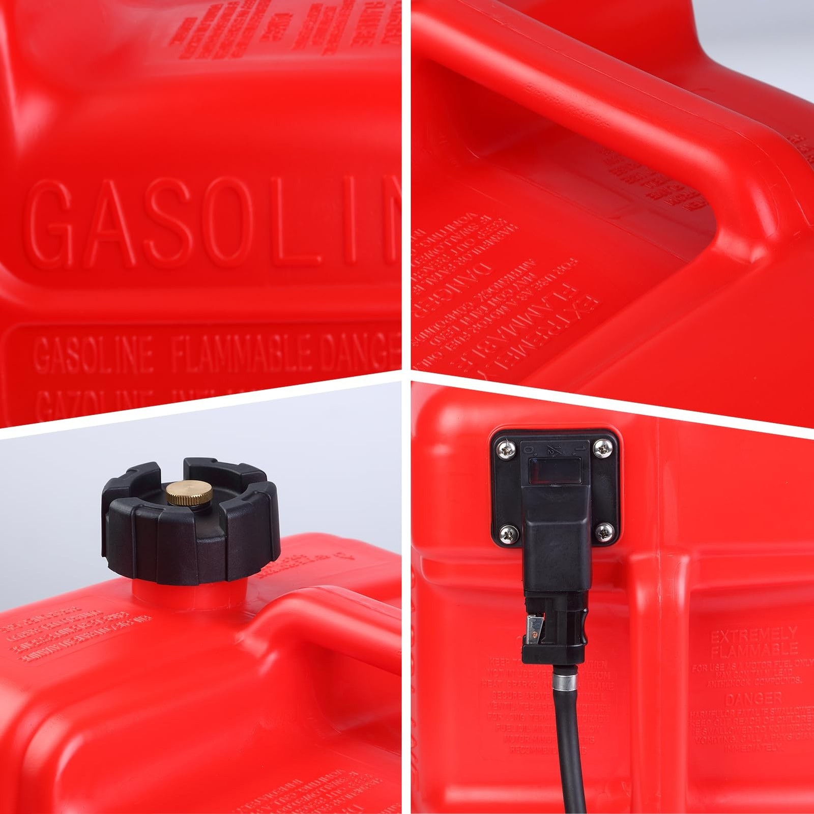 3 Gallon Portable Marine Tank with 9.8ft Hose-12L Marine Boat Transfer Tank, …