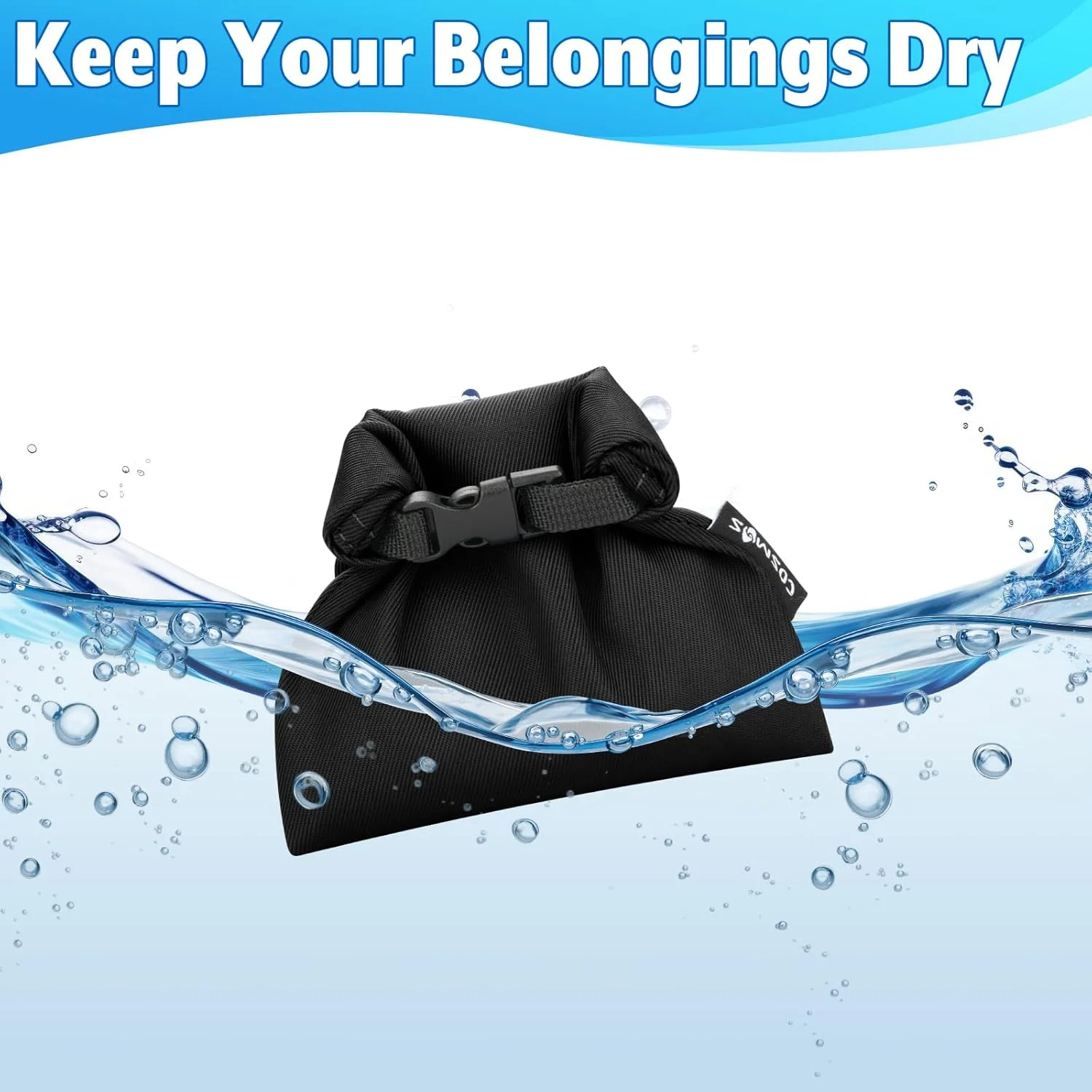 Cosmos 3 Pcs Waterproof Dry Bag, Mini Waterproof Pouch Portable Dry Sacks Small