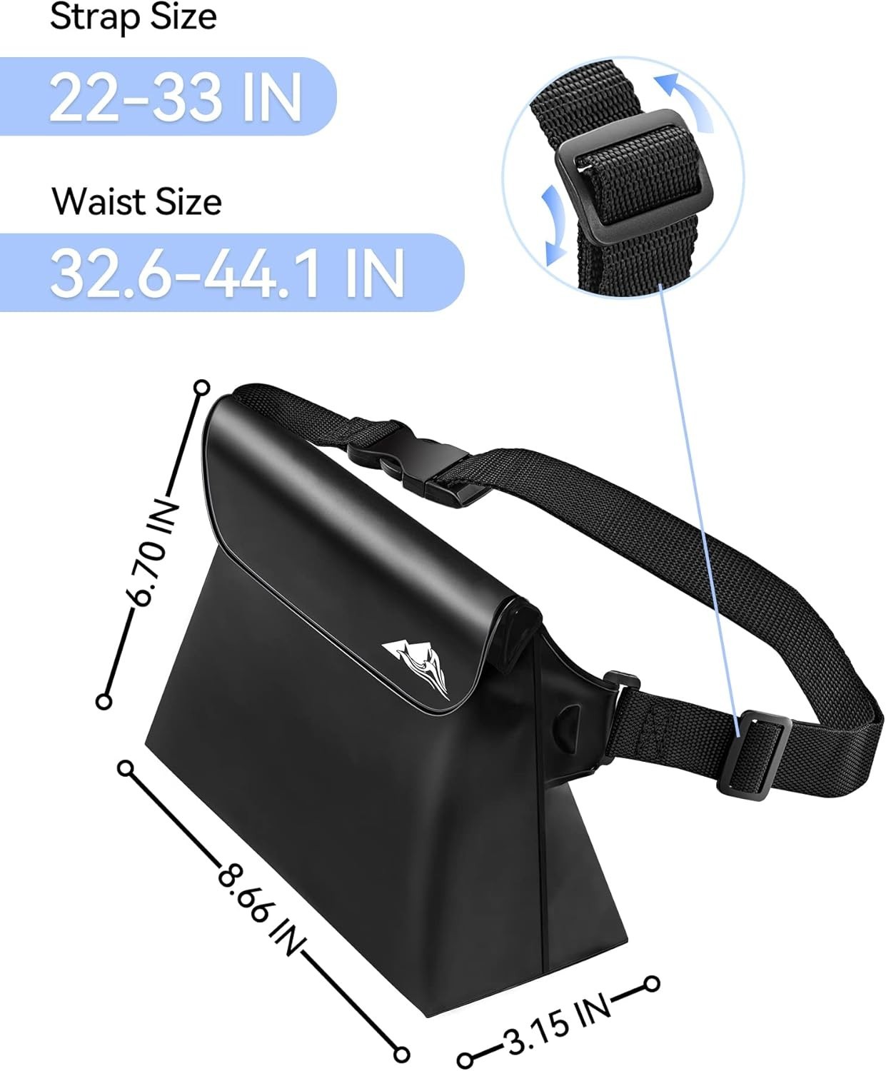 2/3/4 Pack Waterproof Pouch with Waist Strap, Screen Touchable Dry Bag with A…